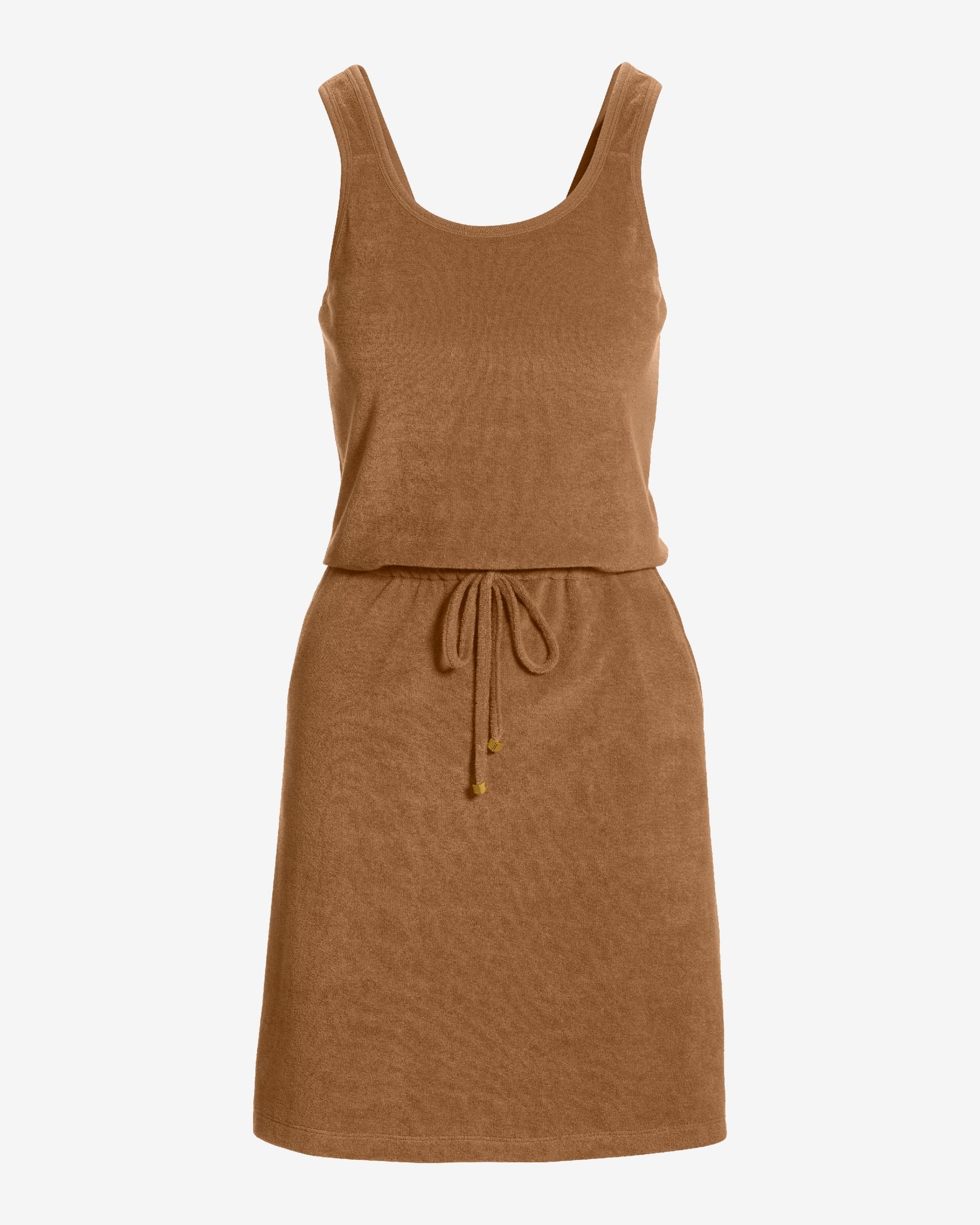 Beach Terry Cinched Sport Dress Toasted Coconut