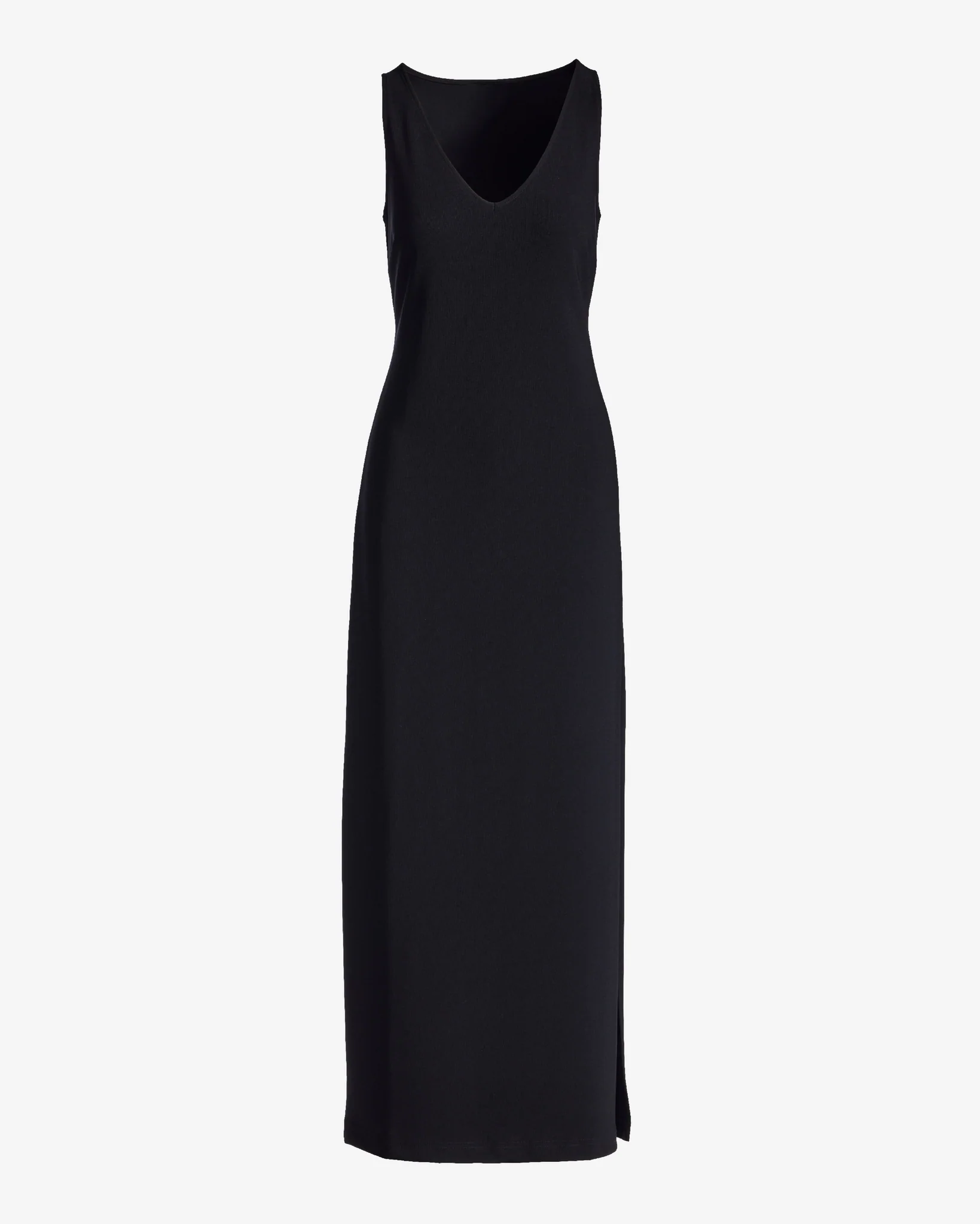 Beyond Travel Sleeveless V Neck Maxi Dress Jet Black