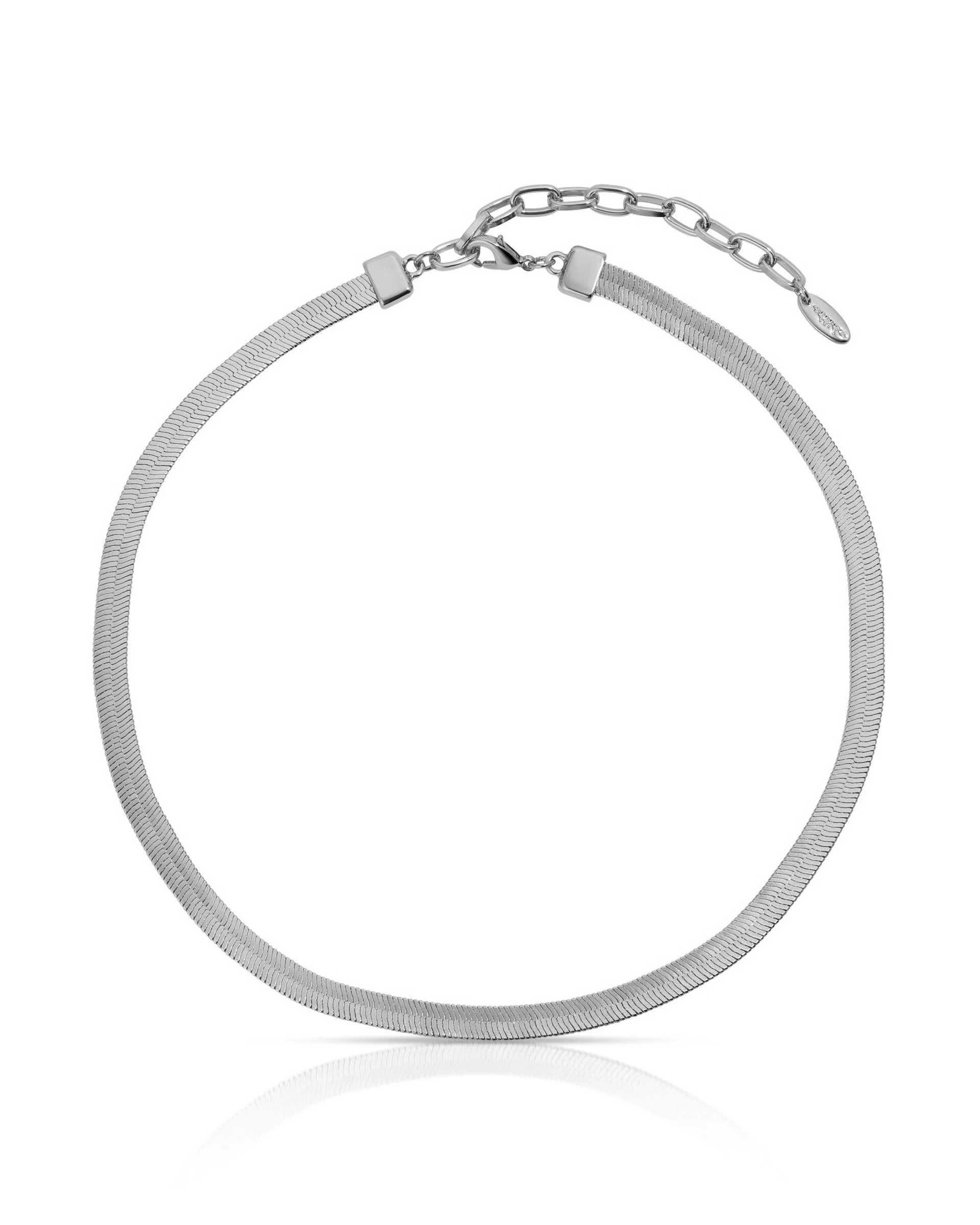 Brooklyn Flat Herringbone Chain Necklace