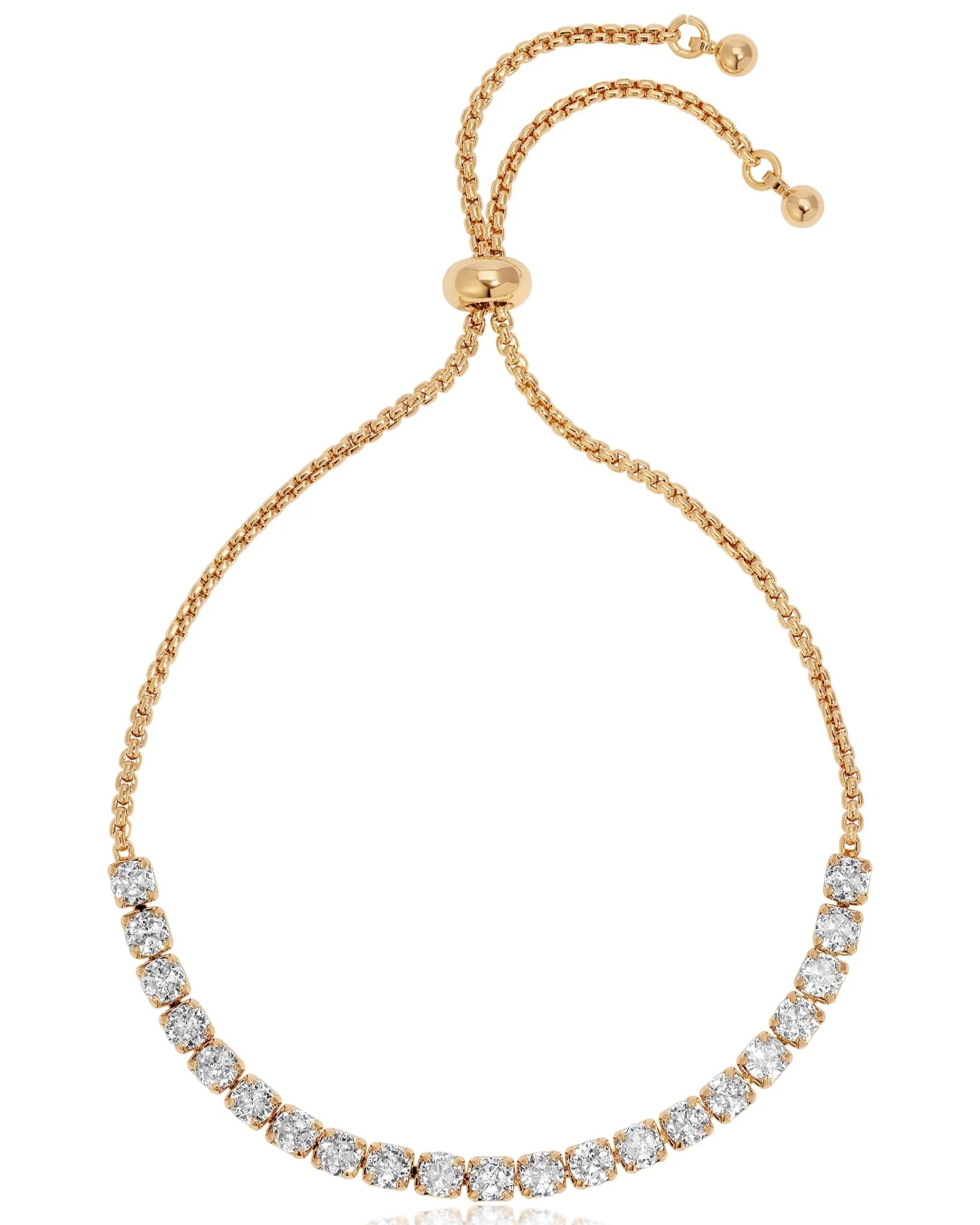 Adjustable Dainty Crystal Bracelet