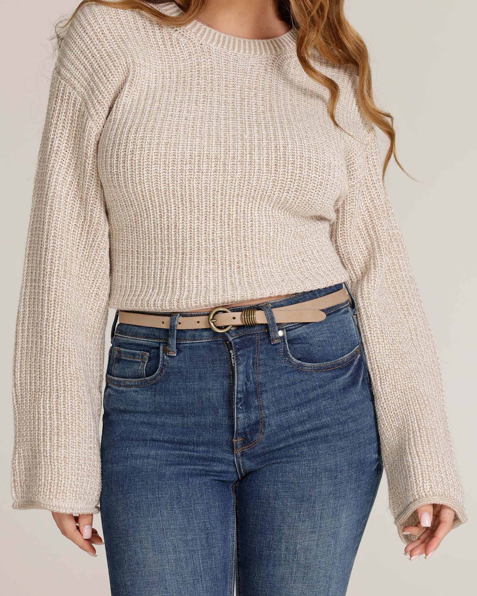 Alie | Skinny Leather Belt