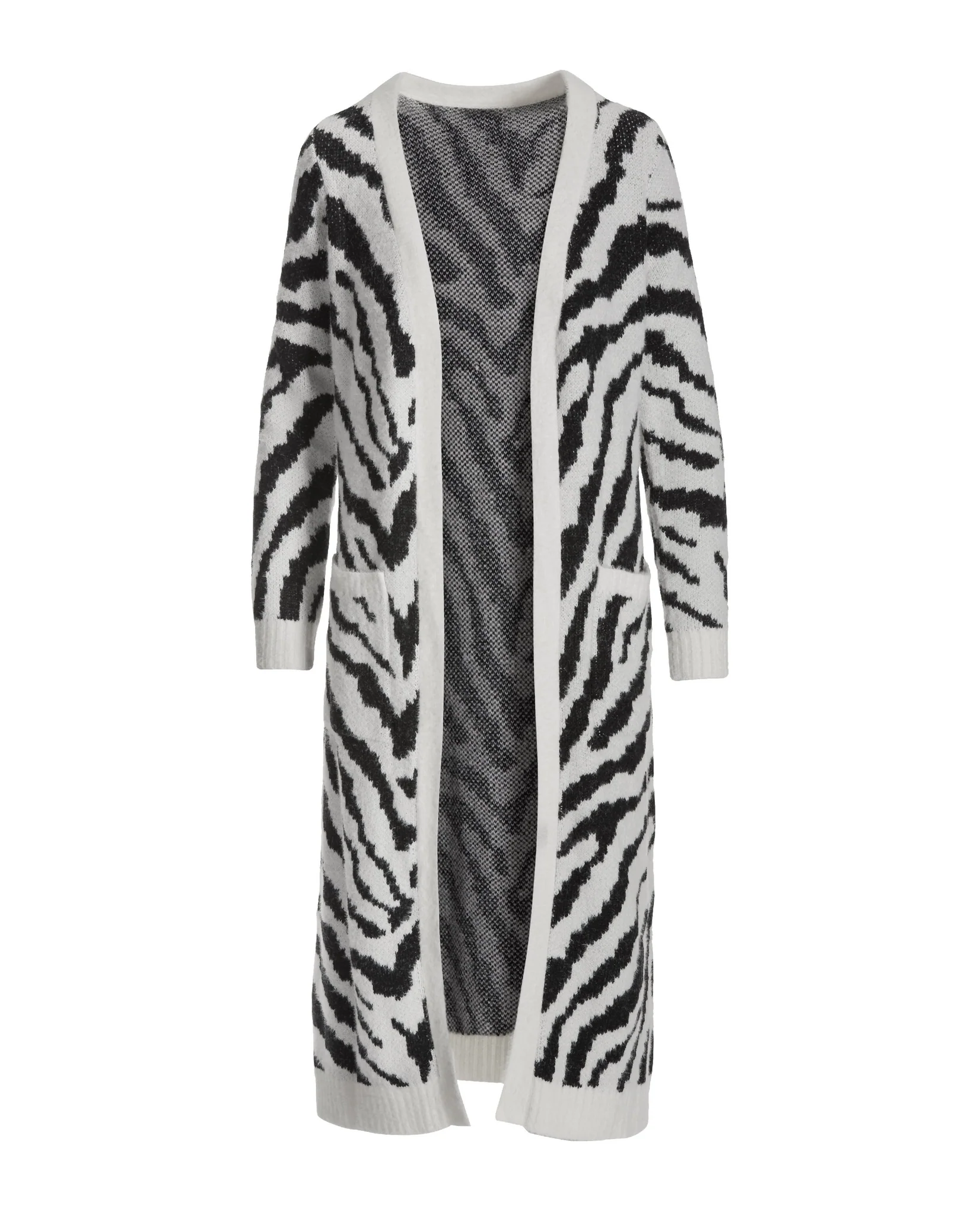Zebra Jacquard Duster Black/White