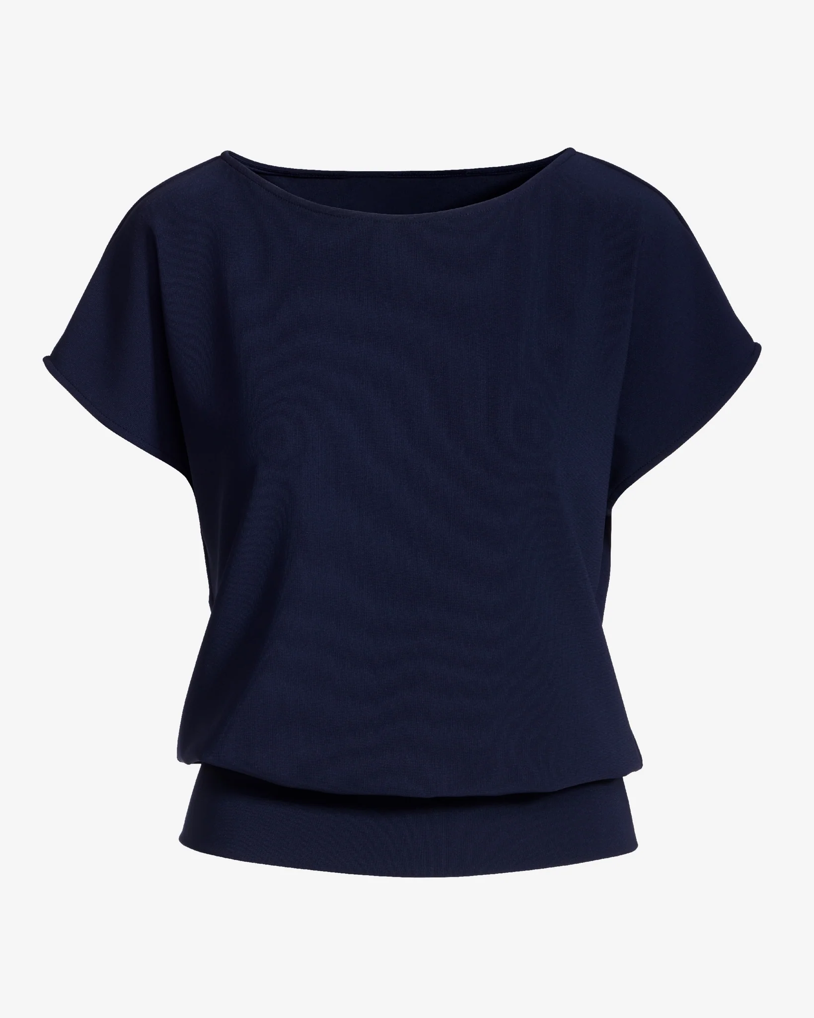 Beyond Travel Short Sleeve Blouson Top Maritime Navy