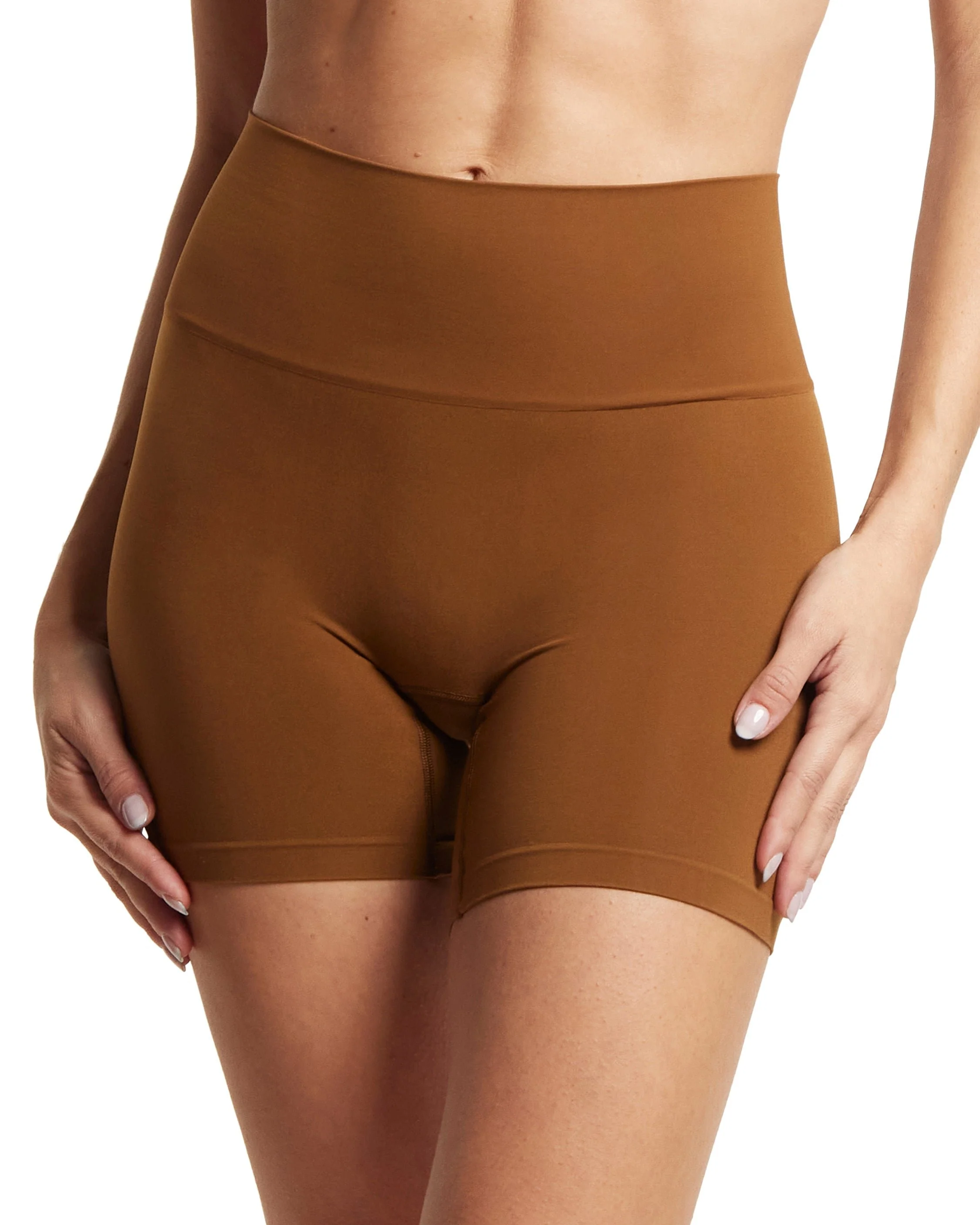 Body High Rise Bike Short Macchiato Brown