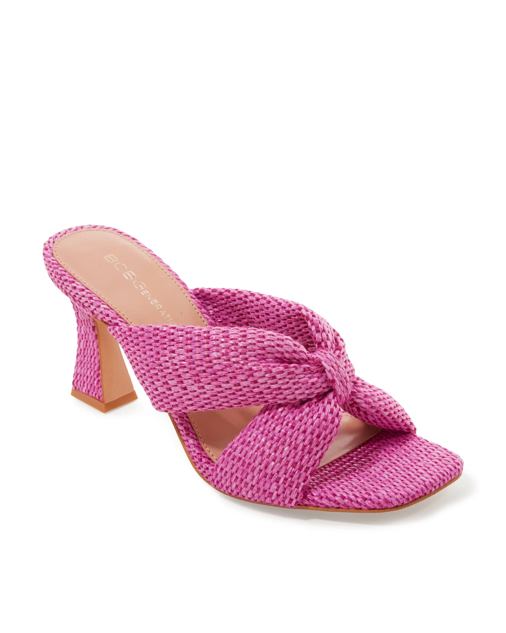 Woven Slide Heel Pink