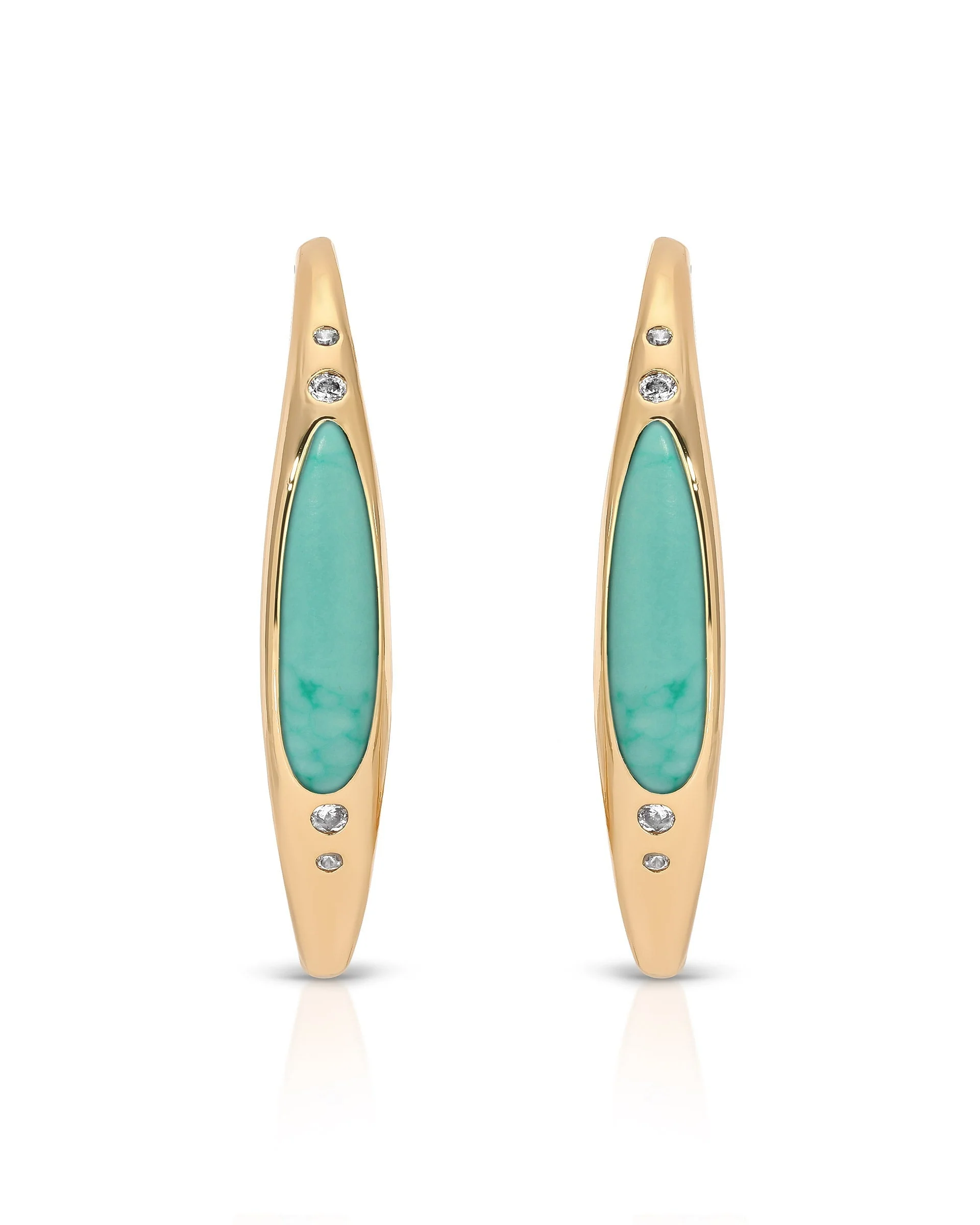 Turquoise Solstice Hoops
