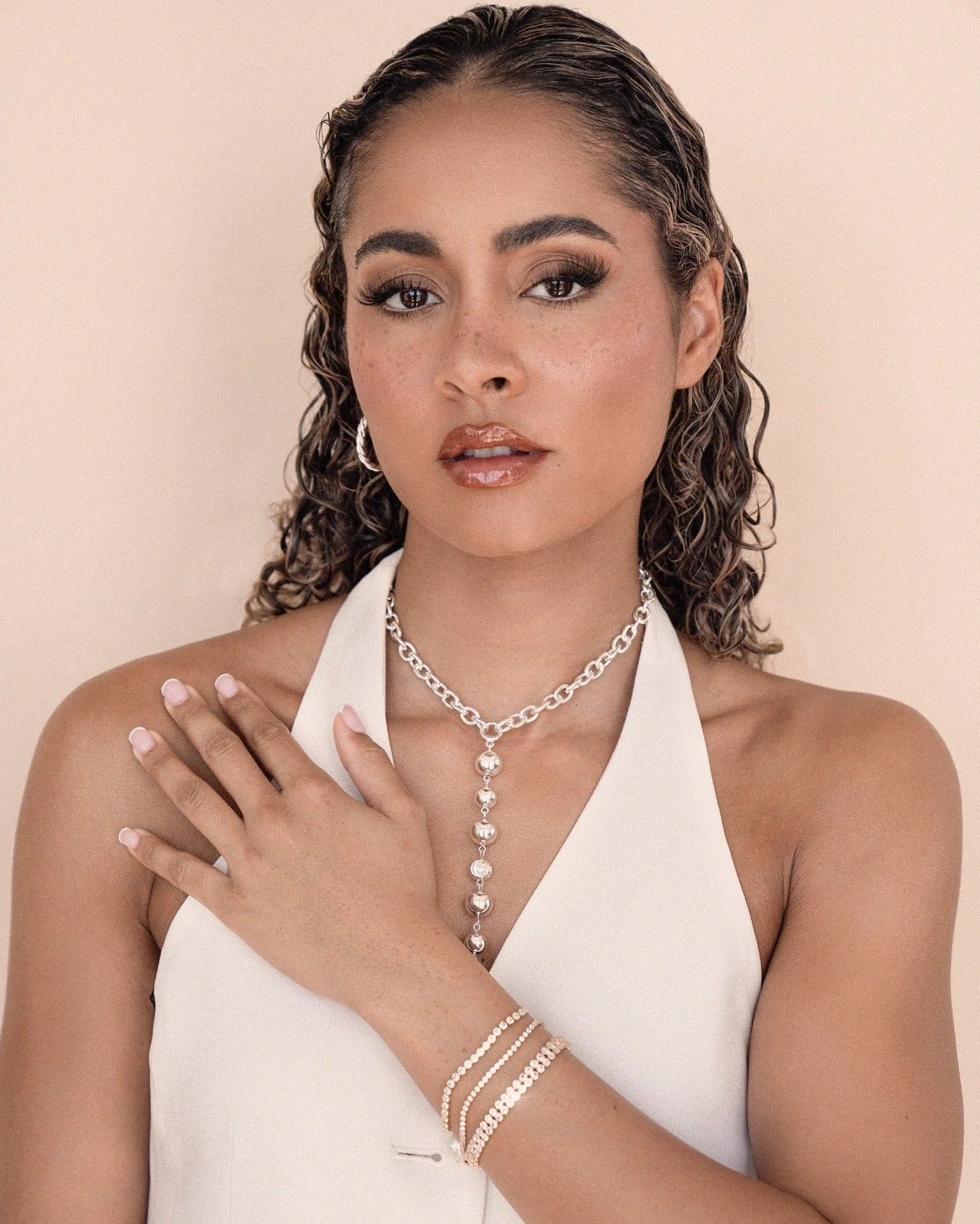 Adjustable Dainty Crystal Bracelet