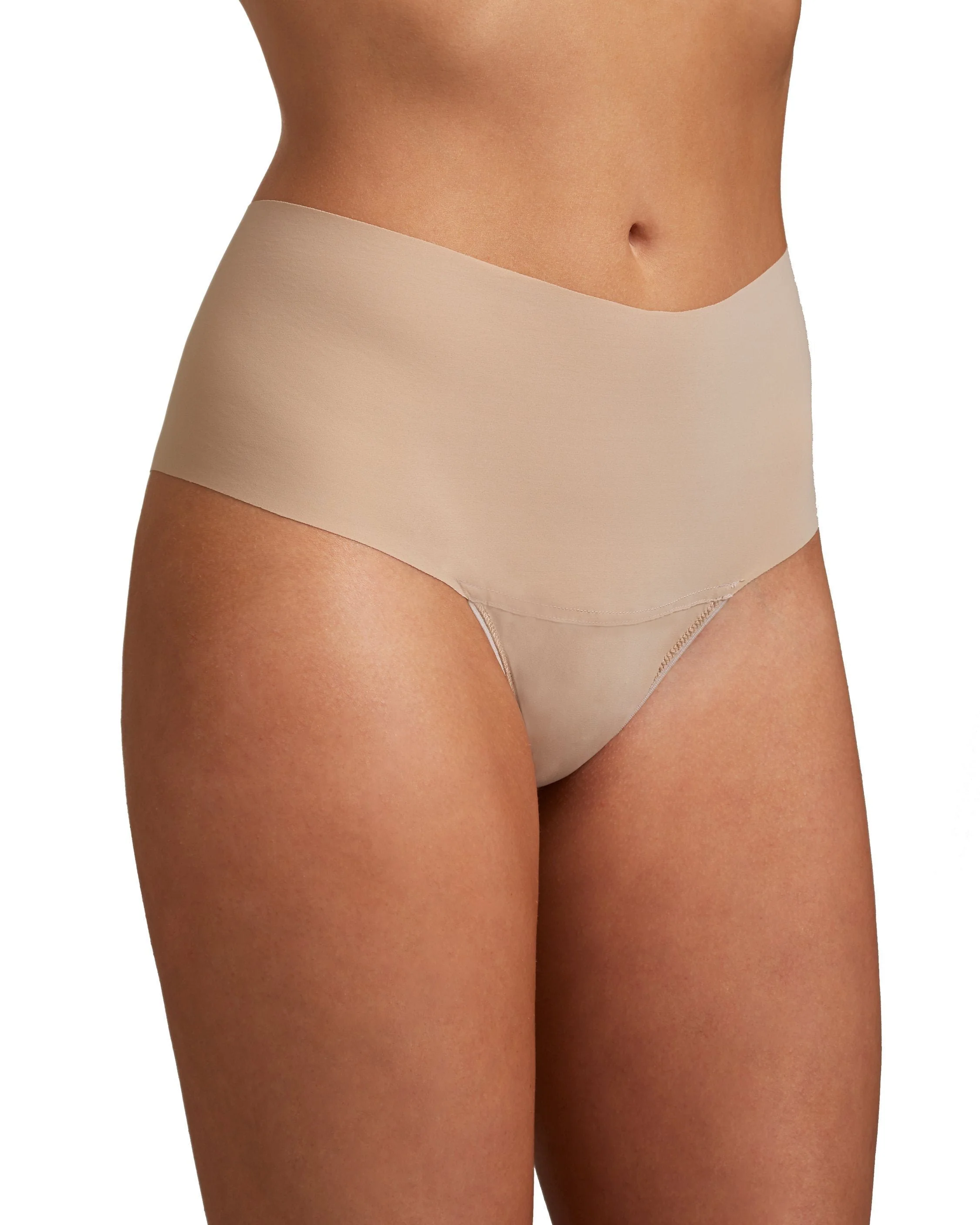 BreatheSoft High Rise Thong Taupe