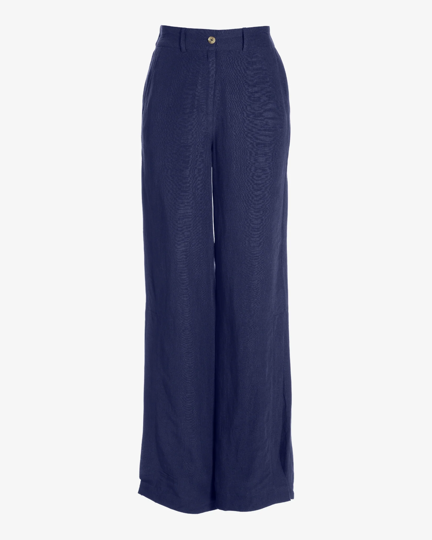 Casual side slit Linen pant Navy